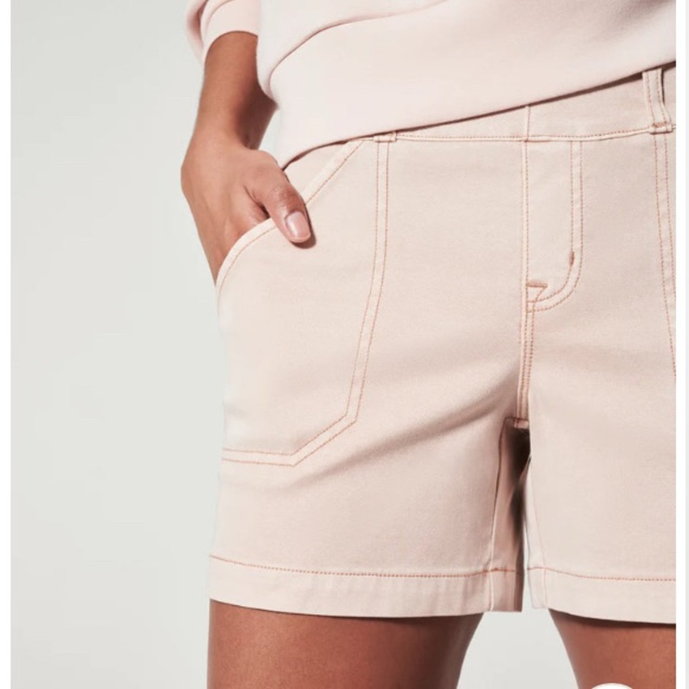 SPANX High Waist Pink Shorts with Soft Color
